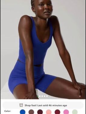 Aerie Royal Blue Tank Top and Short Set (new without tags) Shorts are flowy